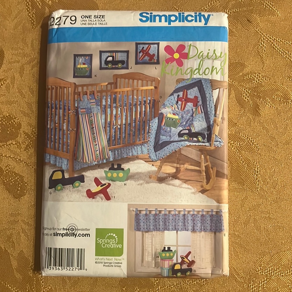 Simplicity sewing patterns Daisy Kingdom baby 2279